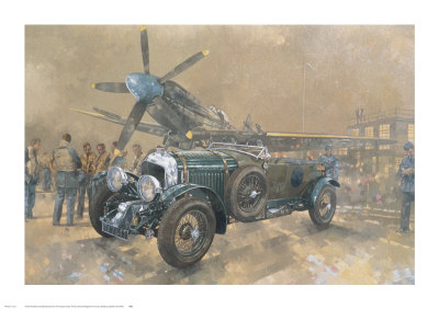 Bentley and Spitfire Print Bentley and Spitfire Print