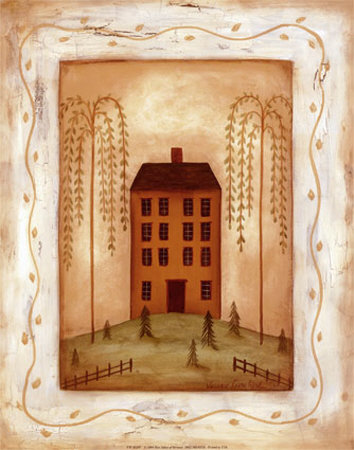 Yellow Country House Print Yellow Country House Print