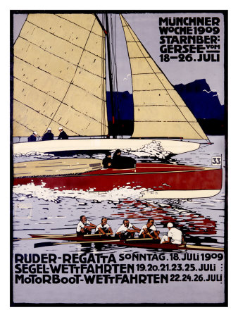 Ruder Regatta Munchner Woche Giclee Print Ruder Regatta Munchner Woche Giclee Print