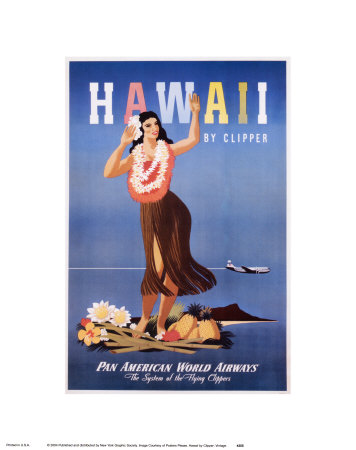 Hawaii by Clipper Print Hawaii by Clipper Print