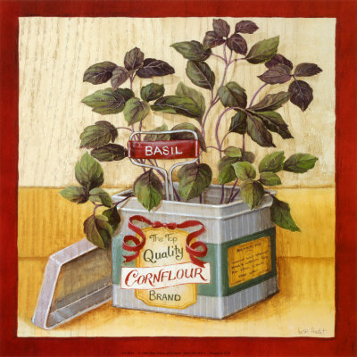 Kitchen Herbs: Basil Print Kitchen Herbs: Basil Print