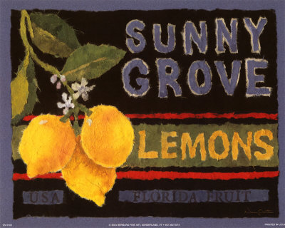 Lemon Crate Label Print Lemon Crate Label Print