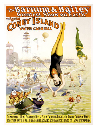 Barnum and Bailey, Coney Island Giclee Print Barnum and Bailey, Coney Island Giclee Print