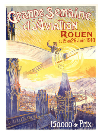 Grande Semaine d'Aviation Rouen Giclee Print Grande Semaine d'Aviation Rouen Giclee Print