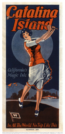 Catalina, Golfer, 1924 Print Catalina, Golfer, 1924 Print