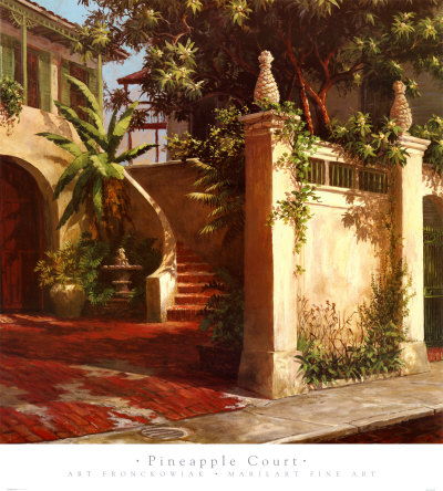 Pineapple Court Print Pineapple Court Print