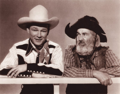 Roy Rogers and Gabby Hayes Poster Card Roy Rogers and Gabby Hayes Poster Card
