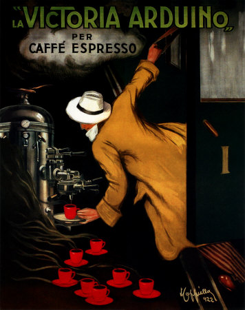Caffe Espresso Poster Card Caffe Espresso Poster Card