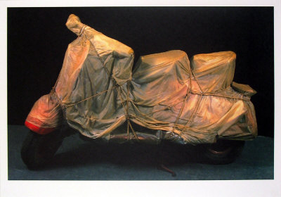 Wrapped Vespa Print Wrapped Vespa Print
