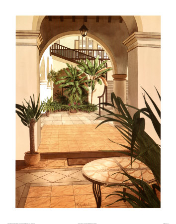 Palm Court II Print Palm Court II Print