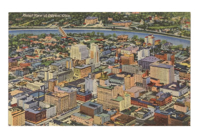 Aerial View of Dayton, Ohio