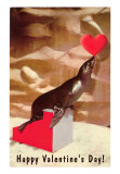 Happy Valentine's Day  Seal Balancing Heart