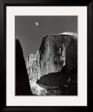 Moon and Half Dome  Yosemite National Park  1960