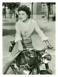 Starlite on Gilera Motorcycle  c1952