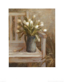Tulip Bouquet on Bench