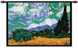 Wheatfield with Cypresses  c1889