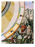 Tycho Brahe  Detail from a Map of his System of Planetary Orbits from The Celestial Atlas