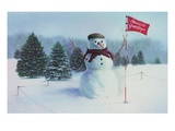 Golfing Snowman