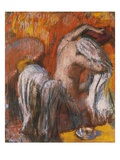 Woman Drying Herself