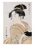 A Bust Portrait of the Waitress Okita of the Naniwaya Teahouse