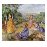 Girls Playing Battledore and Shuttlecock