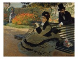Camille Monet on a Garden Bench