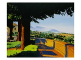 View of the Italian Countryside from a Park Path by Anne Belov