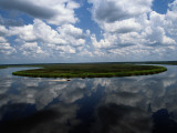 A Motorboat in the Saint Marys River  on the Georgia Florida Border