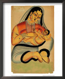 "Mother and Child (detail from The Three Ages of Woman), c.1905" Pre-made-framed Framed Art Print