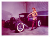 Pin-Up Girl: Flat Head Rat Rod