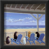 Dogs On Deck Chairs