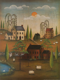 Village with Sheep