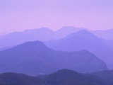 Mountains Disappearing into Mist