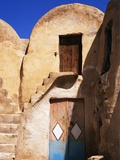 Building with Colorful Doors