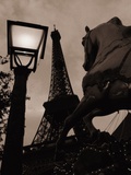 Carousel Horse  Street Light and Eiffel Tower