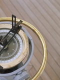 Navigational Compass on Deck of Sailboat