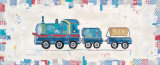 Blue Construction Train