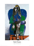Sitting Woman with Green Scarf