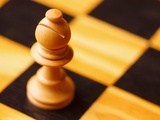 Pawn on chessboard