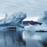 Icebergs Reflected in Water