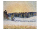 Sunset and Fog  Eragny