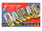 Greetings from Dallas  Texas