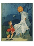 Magazine Cover Depicting Children on Halloween by Miriam Story Hurford