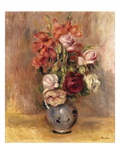 Vase of Gladiolas and Roses