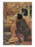 Illustration of Sleeping Beauty and the Prince by Jessie Willcox Smith
