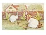 Easter Postcard from Playful Bunnies
