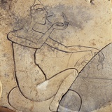 Sunk Relief of Egyptian Princess Eating a Duck