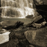 Outcrops and Waterfall