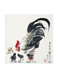 Rooster and Chicks