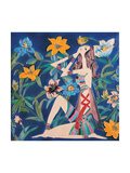 Woman and Flowers